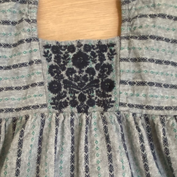 Chambray embroidered dress - Picture 4 of 7